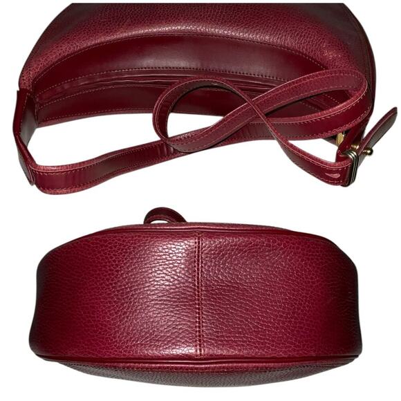 CARTIER Must De Vintage Bordeaux Pebbled Leather Crossbody Shoulder Bag - Picture 8 of 15